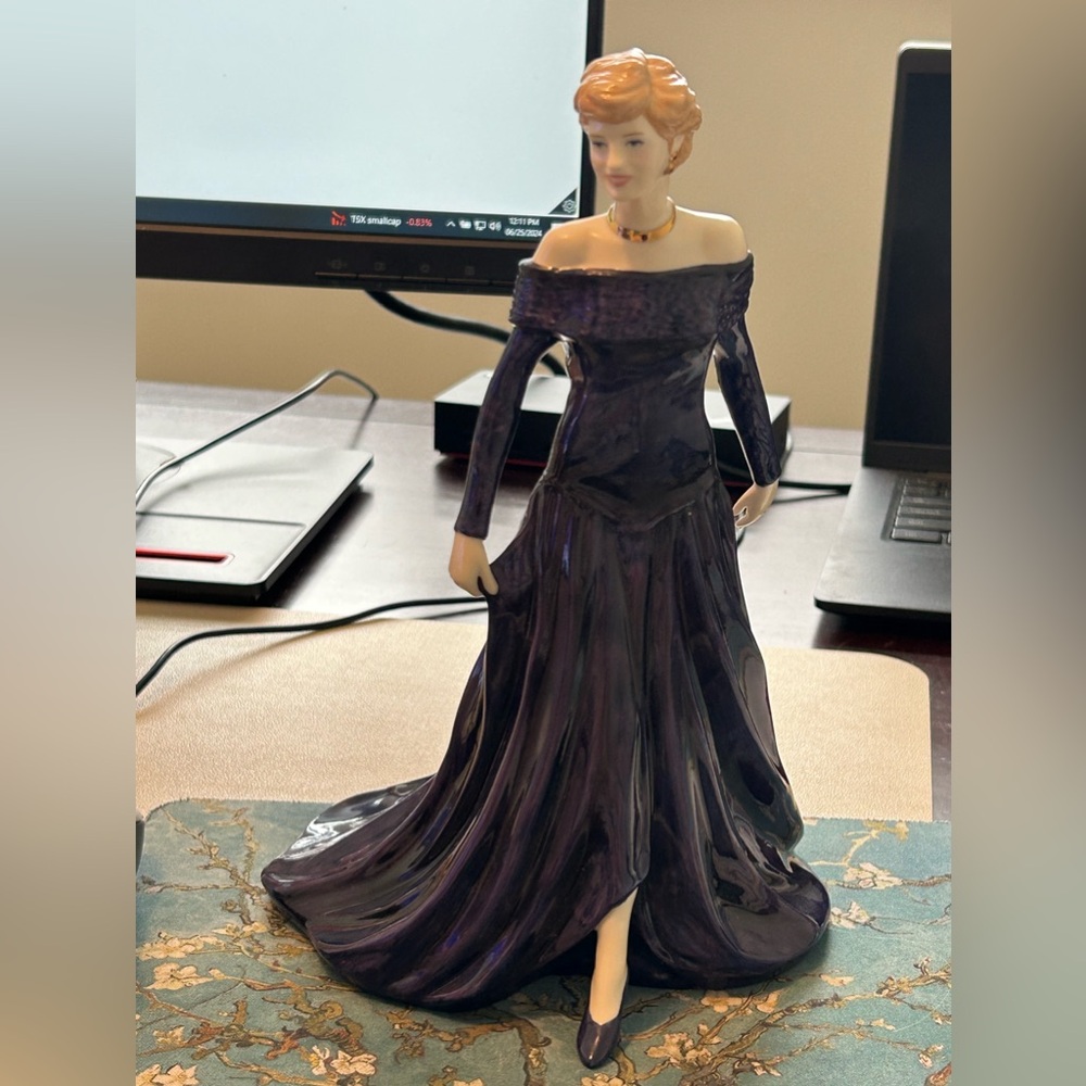 Authentic Royal Doulton Lady Diana Figurine Bone China Hand Made Hand Pa…